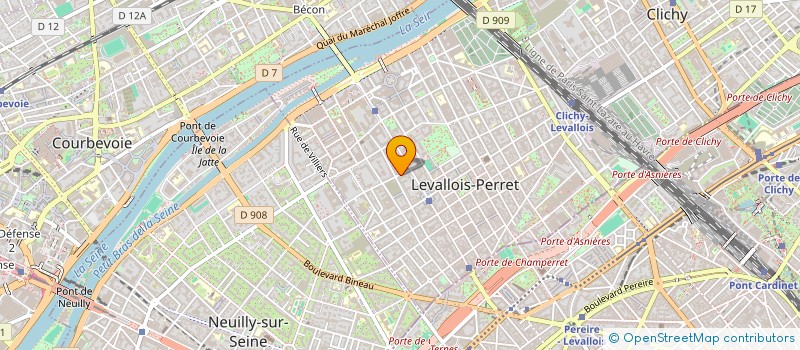 localisation de l'entreprise STEAM'O à LEVALLOIS-PERRET
