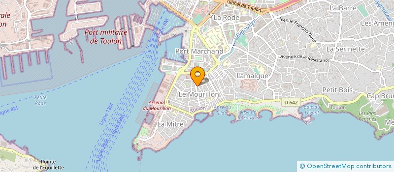 localisation de l'entreprise STEAMEAS P.A.D.G. CONSEIL SAS  TOULON