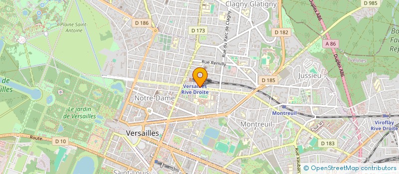 localisation de l'entreprise STEB à VERSAILLES