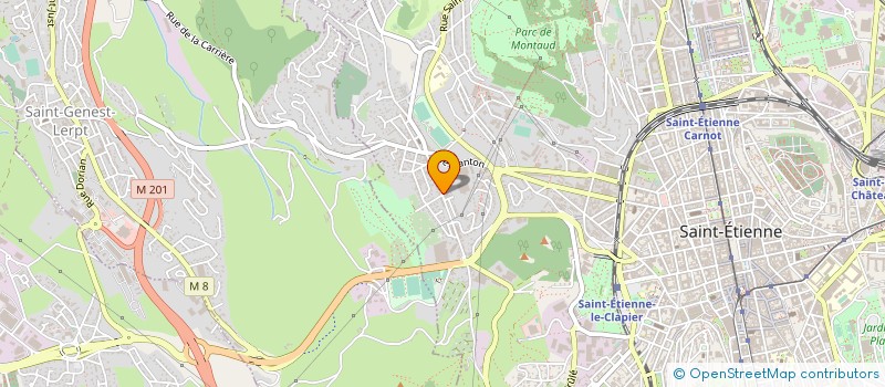 localisation de l'entreprise STEBAT  SAINT-ETIENNE