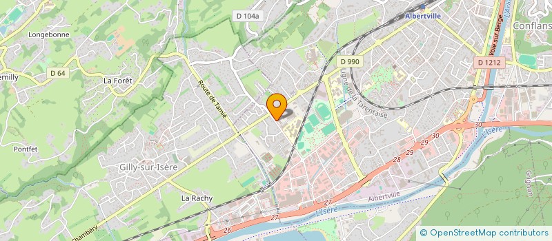 localisation de l'entreprise STEBAT&CO  ALBERTVILLE