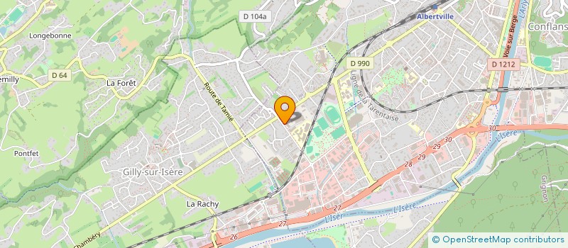 localisation de l'entreprise STEBAT PARTICIPATIONS  ALBERTVILLE