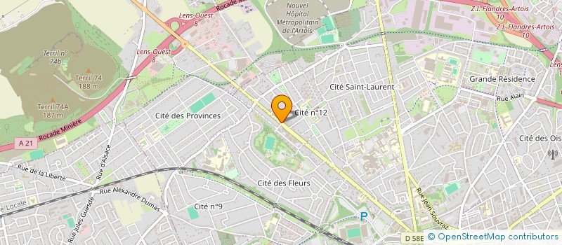 localisation de l'entreprise STEBE 2  LENS