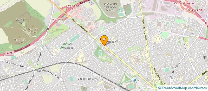 localisation de l'entreprise STEBE 3  LENS