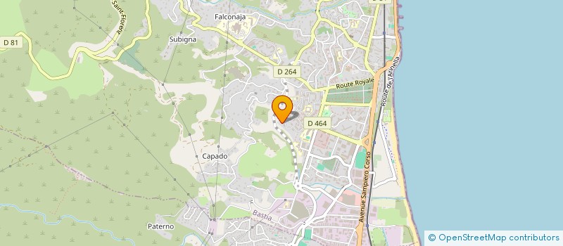 localisation de l'entreprise STEBEL à BASTIA