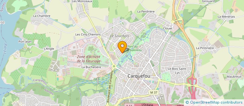 localisation de l'entreprise STEBIAC  CARQUEFOU