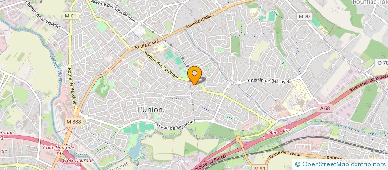 localisation de l'entreprise STEBONIDO à L'UNION