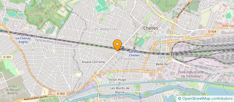 localisation de l'entreprise STEC à CHELLES