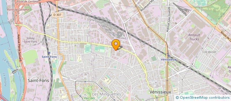 localisation de l'entreprise STEC à VENISSIEUX