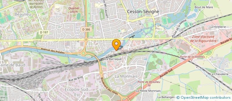 localisation de l'entreprise STEC  CESSON-SEVIGNE