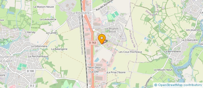 localisation de l'entreprise STECA à MOUILLERON-LE-CAPTIF