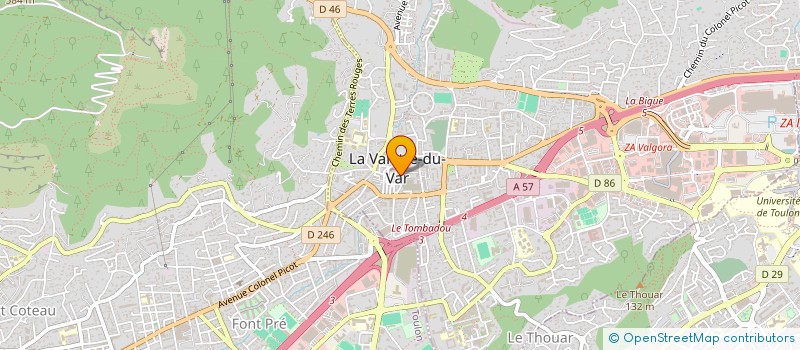 localisation de l'entreprise STECA VERT à LA VALETTE-DU-VAR