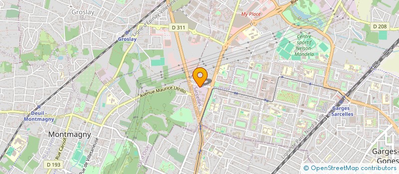 localisation de l'entreprise STECAR à SARCELLES