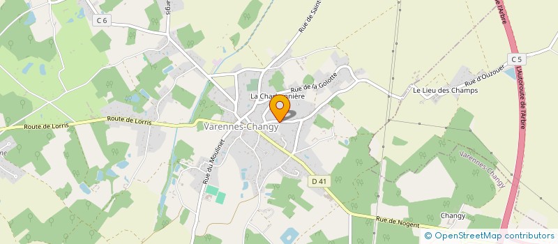 localisation de l'entreprise STECAR à VARENNES-CHANGY