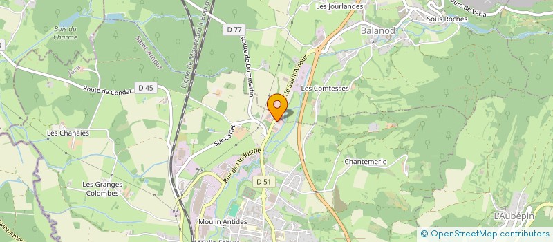 localisation de l'entreprise STECARY à SAINT-AMOUR