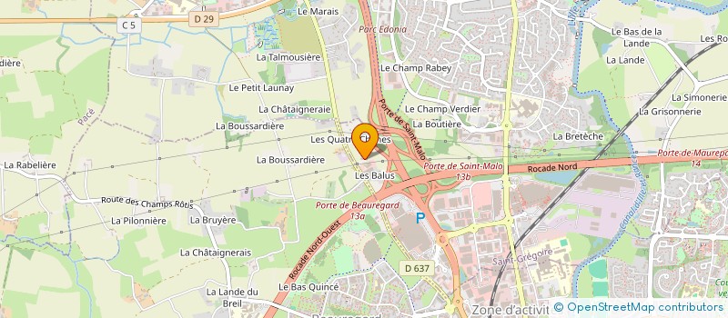 localisation de l'entreprise STECAT  SAINT-GREGOIRE