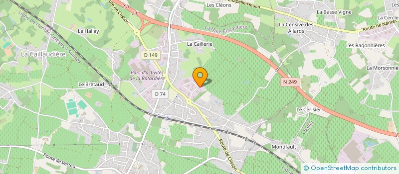 localisation de l'entreprise STECE  LA HAIE-FOUASSIERE