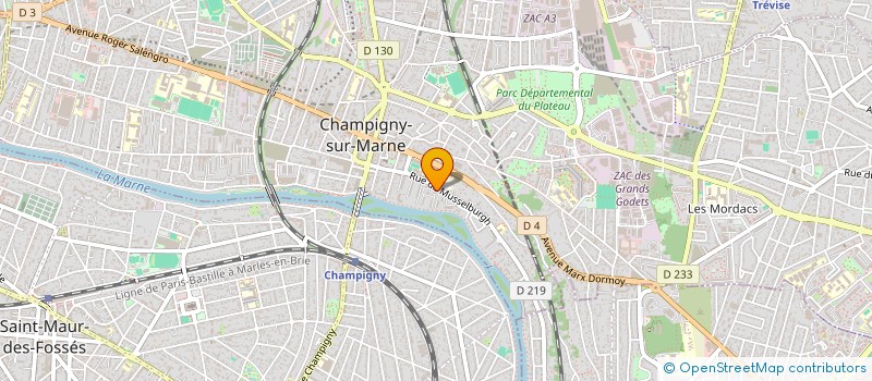 localisation de l'entreprise STECHAR  CHAMPIGNY-SUR-MARNE