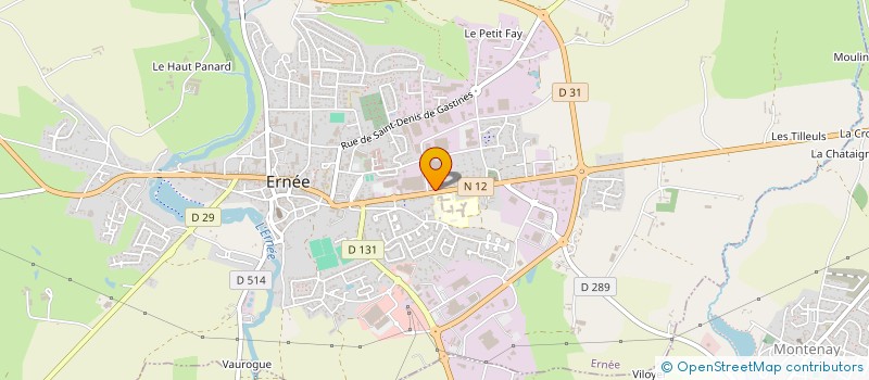 localisation de l'entreprise STECHMO à ERNEE