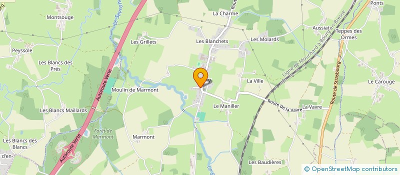 localisation de l'entreprise STECI  COURMANGOUX