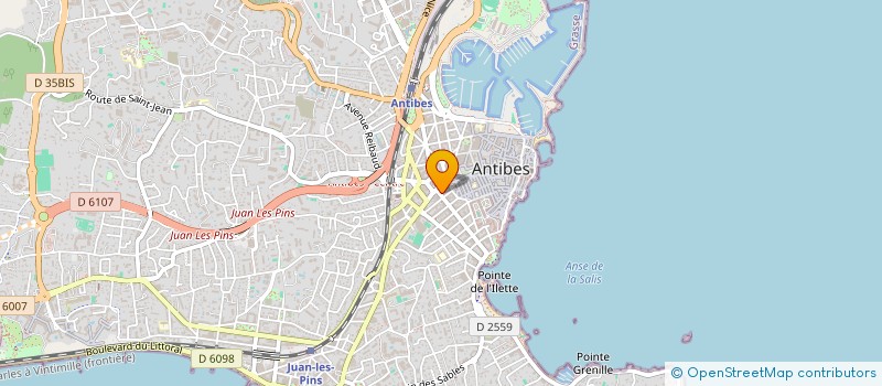 localisation de l'entreprise STECLAPE à ANTIBES