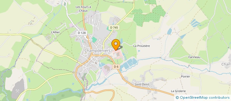 localisation de l'entreprise STECLEM à CHAMPDENIERS