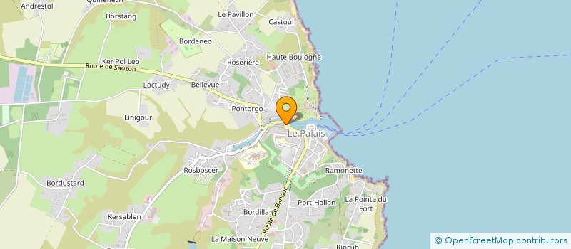 localisation de l'entreprise STECO  LE PALAIS