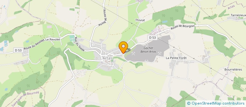 localisation de l'entreprise STECOM à ARTAS