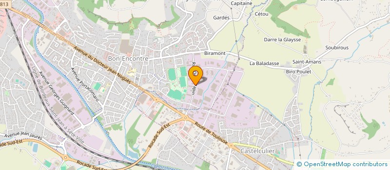 localisation de l'entreprise STECOMETAL  BON-ENCONTRE