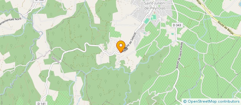 localisation de l'entreprise STECYO  SAINT-JULIEN-DE-PEYROLAS
