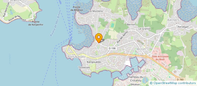 localisation de l'entreprise STED. ARCHITECTURE ET URBANISME  ARZON