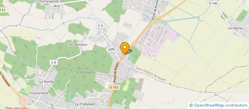 localisation de l'entreprise STEDA  SAINT-SULPICE-DE-ROYAN