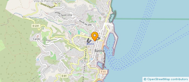 localisation de l'entreprise STEDE à BASTIA