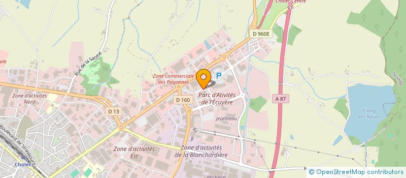 localisation de l'entreprise STEDEN 49 à CHOLET