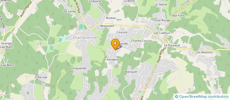 localisation de l'entreprise STEDINE  CHAMPCEVINEL