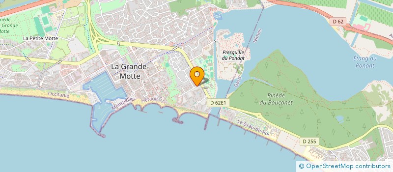 localisation de l'entreprise STEDRIC  LA GRANDE-MOTTE