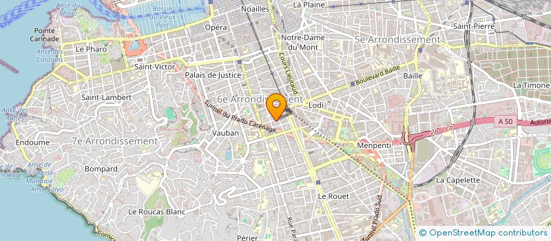 localisation de l'entreprise STEEDY BIKES à MARSEILLE 6EME