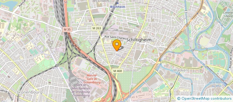 localisation de l'entreprise STEEL A à SCHILTIGHEIM