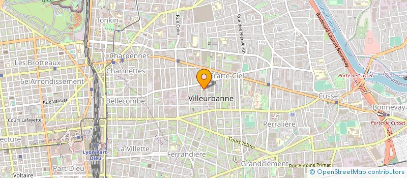 localisation de l'entreprise STEEL AGENCY VEHICULES D'OCCASION  VILLEURBANNE