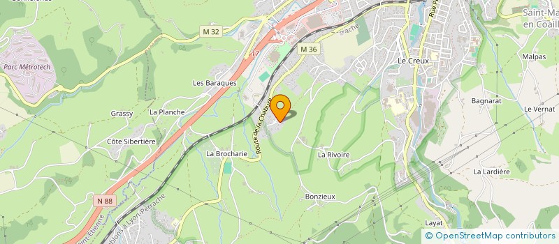 localisation de l'entreprise STEEL AMBULANCES  SAINT-CHAMOND