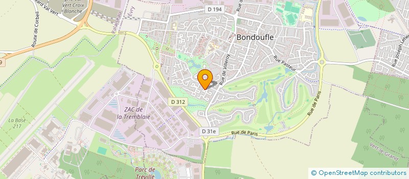 localisation de l'entreprise STEEL ANIMATION  BONDOUFLE