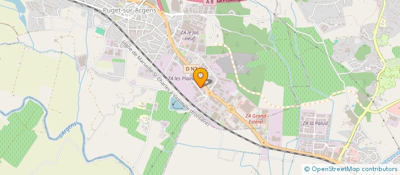 localisation de l'entreprise STEEL ARC  PUGET-SUR-ARGENS