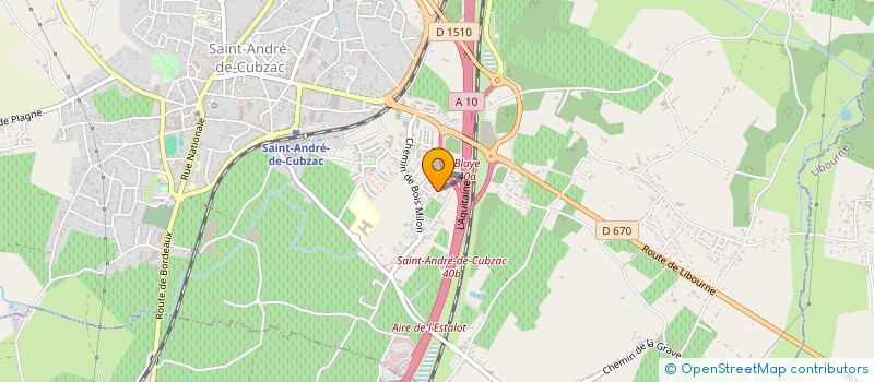 localisation de l'entreprise STEEL DESIGN & SOUDURE  SAINT-ANDRE-DE-CUBZAC
