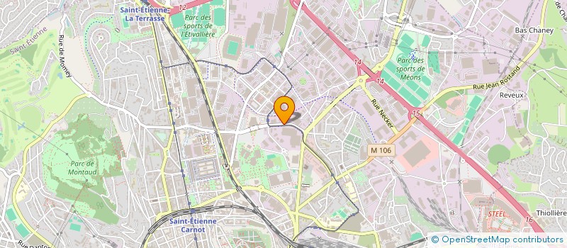 localisation de l'entreprise STEEL FORMATION  SAINT-ETIENNE