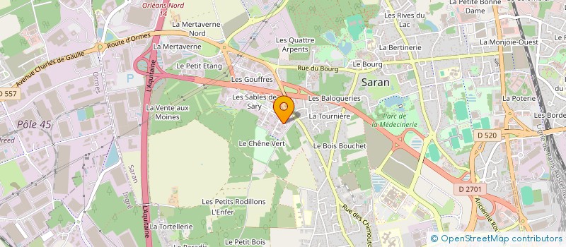 localisation de l'entreprise STEEL INOX à SARAN
