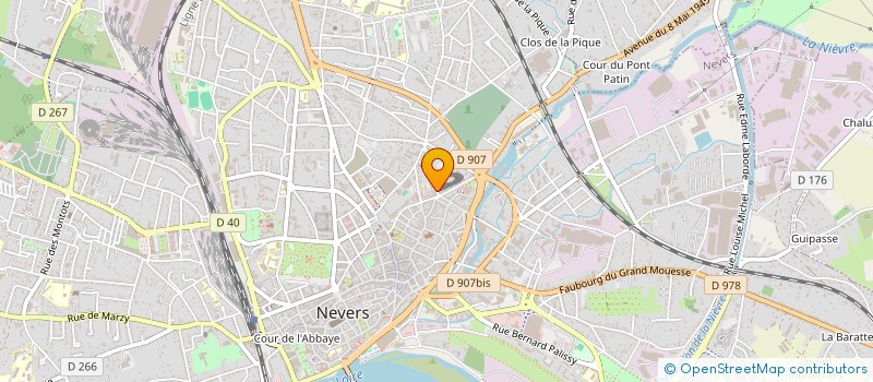 localisation de l'entreprise STEEL JOB à NEVERS