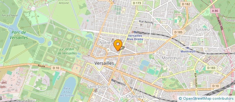 localisation de l'entreprise STEEL-SHOP à VERSAILLES