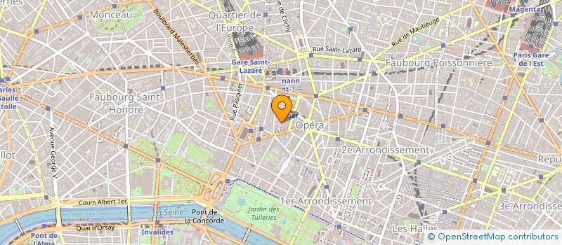 localisation de l'entreprise STEELCASE IDF à PARIS