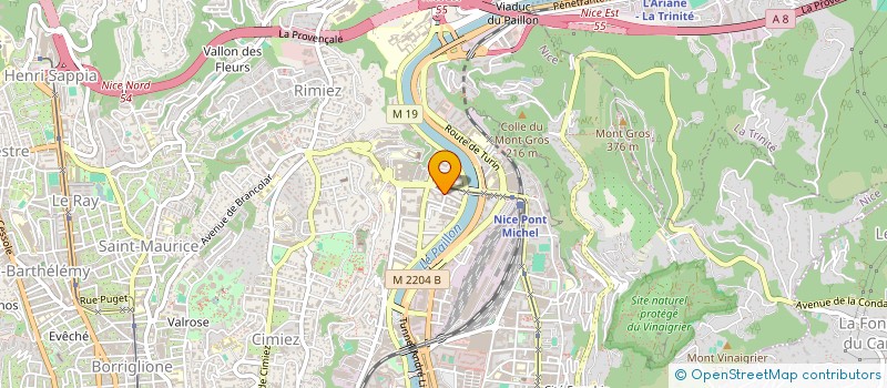 localisation de l'entreprise STEELDOM à NICE
