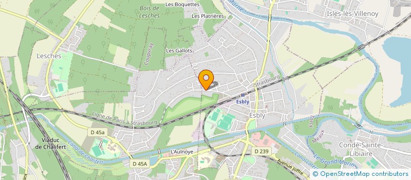 localisation de l'entreprise STEELINVEST à ESBLY